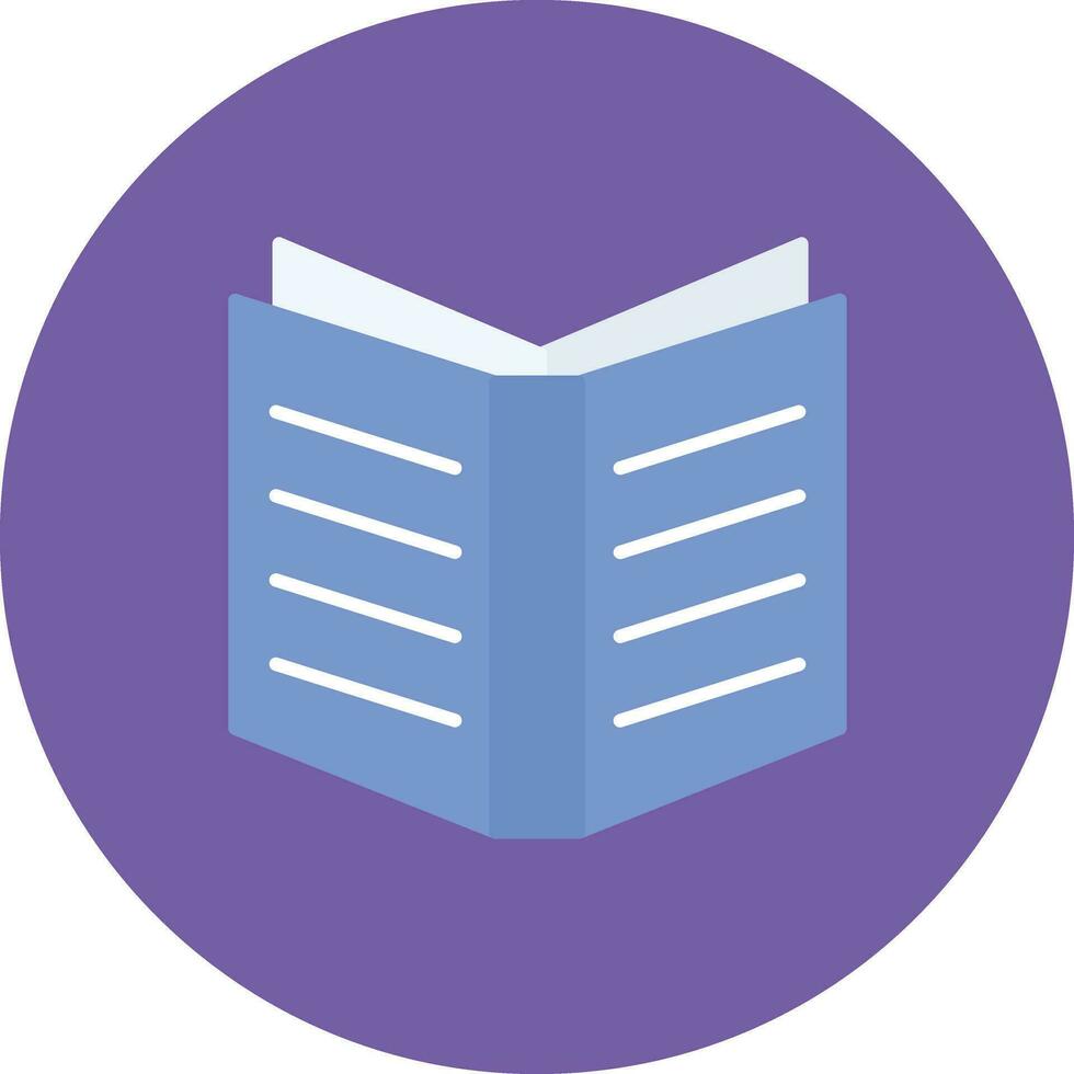 icono de vector de libro abierto