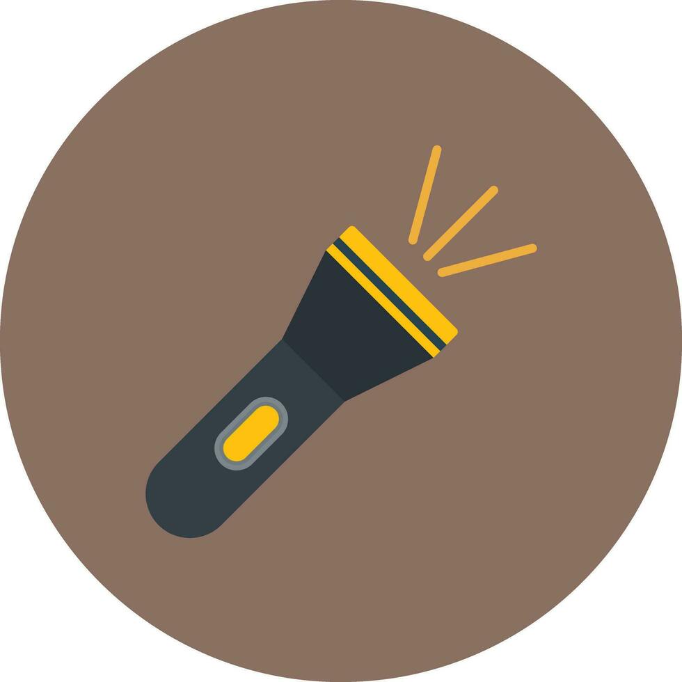 Police Flashlight Vector Icon