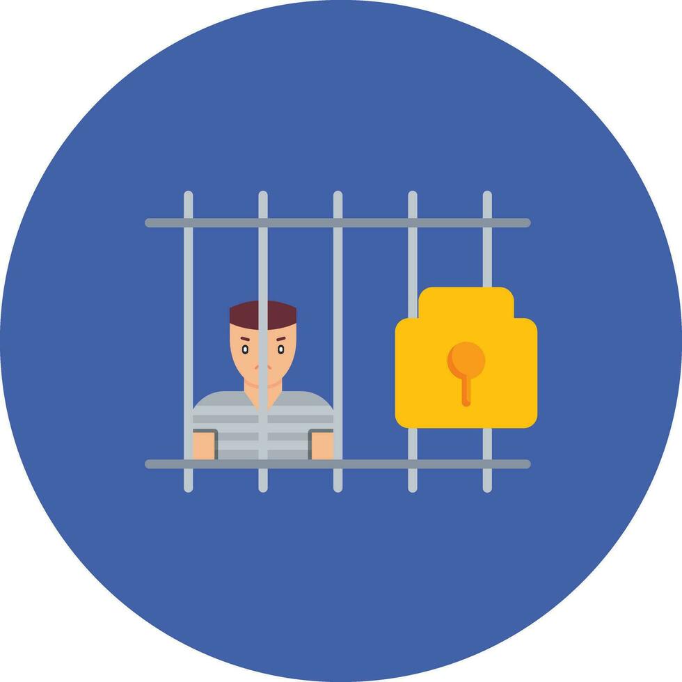 icono de vector de prisionero