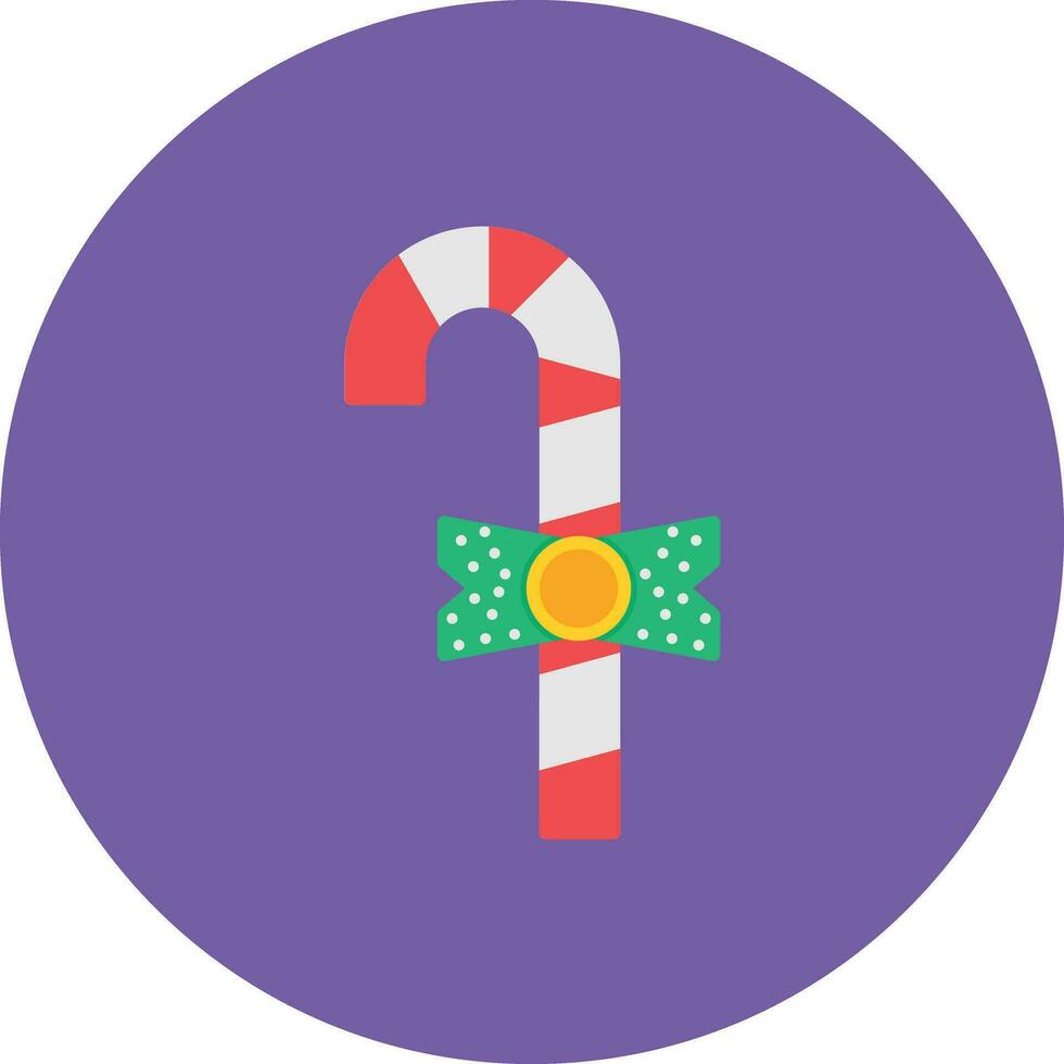 Candy Cane Vector Icon