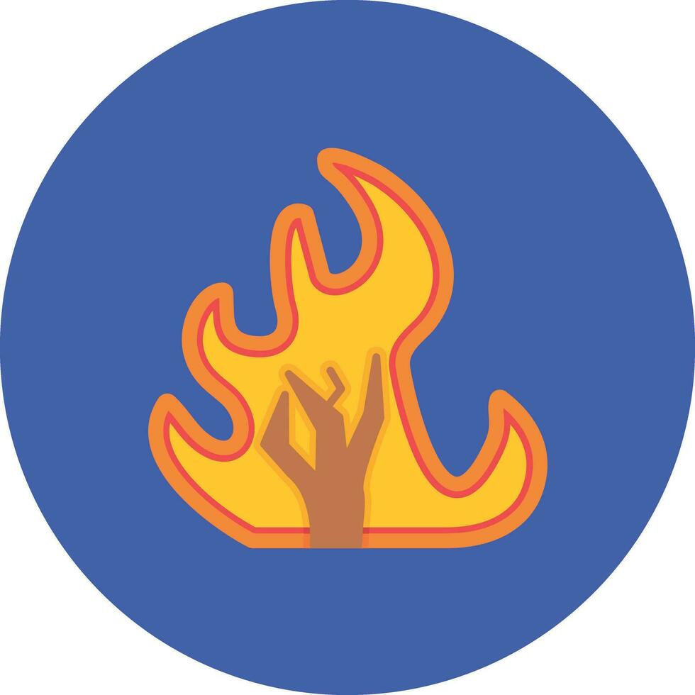 fuego fatuo vector icono