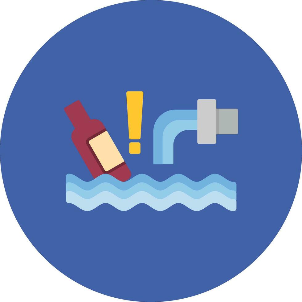 Water Pollution Vector Icon