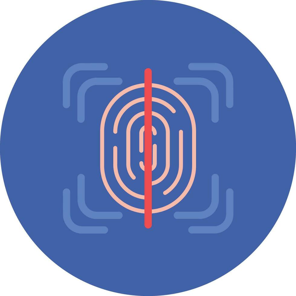 Fingerprint Scan Vector Icon