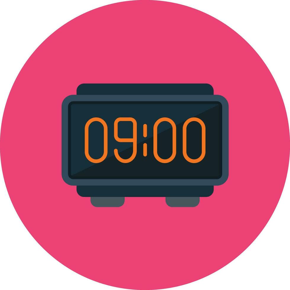 Digital Clock Vector Icon