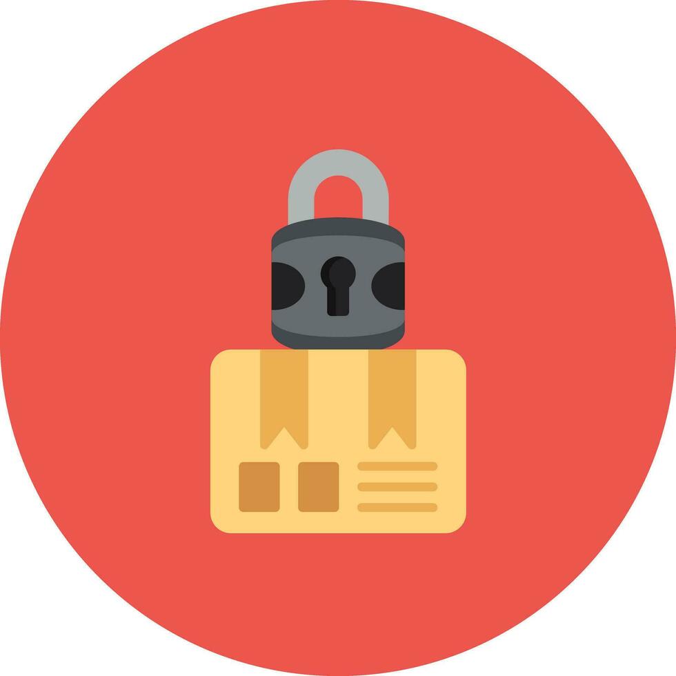 Locked Delivery Vector Icon