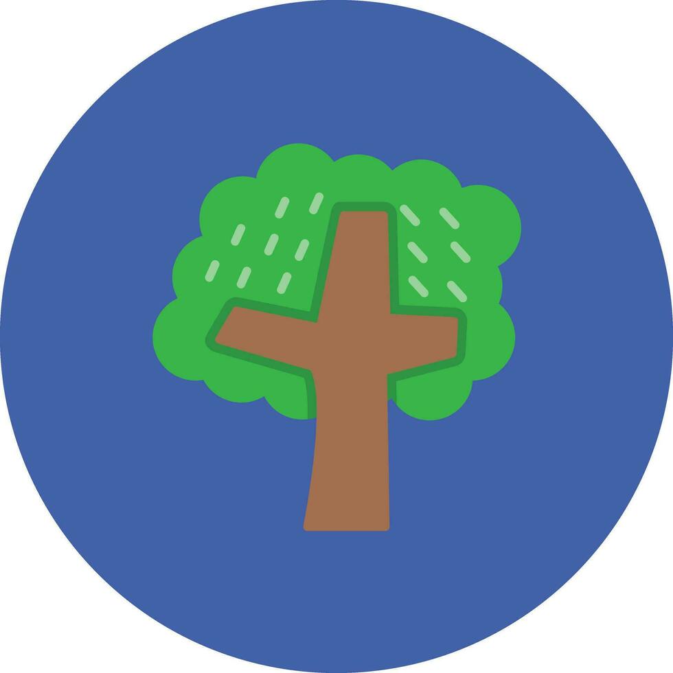 icono de vector de árbol de otoño