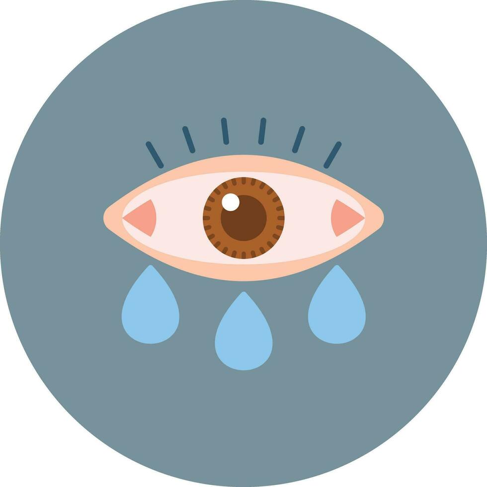 lágrimas vector icono