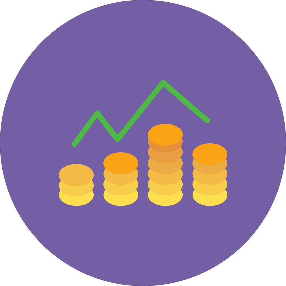 creciente economía vector icono