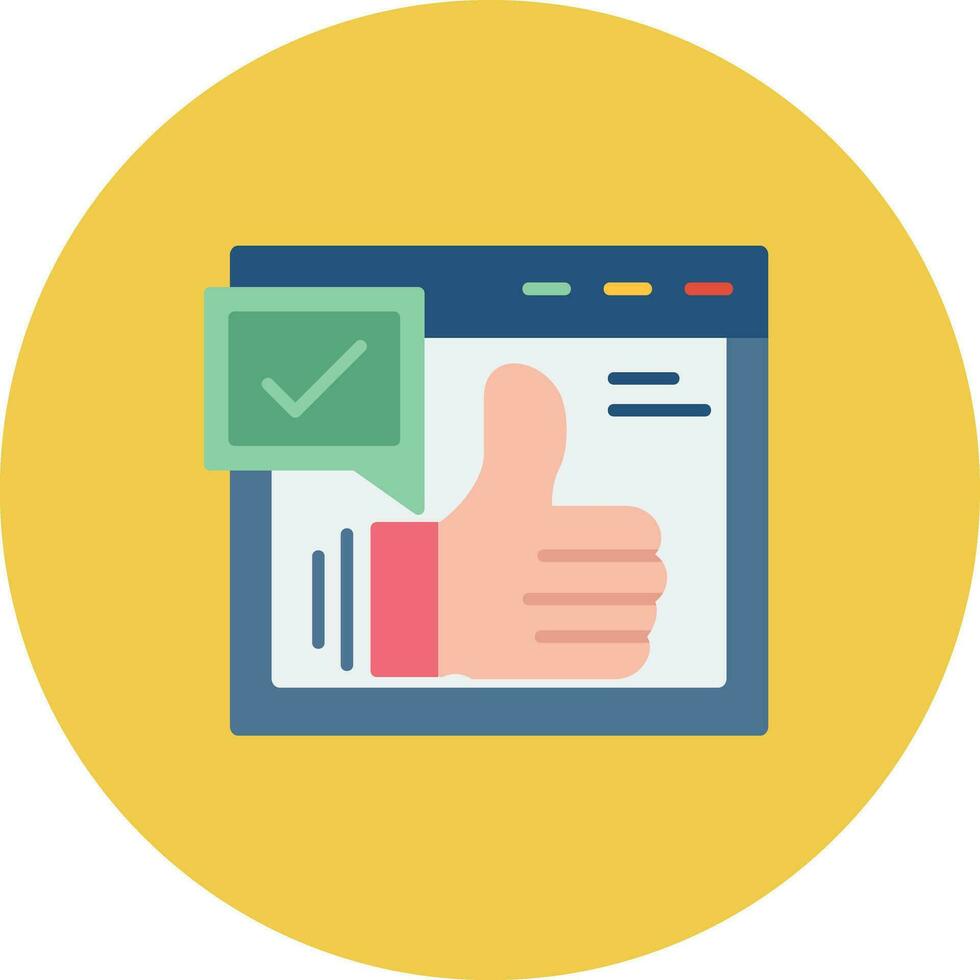 Thumbs Up Vector Icon