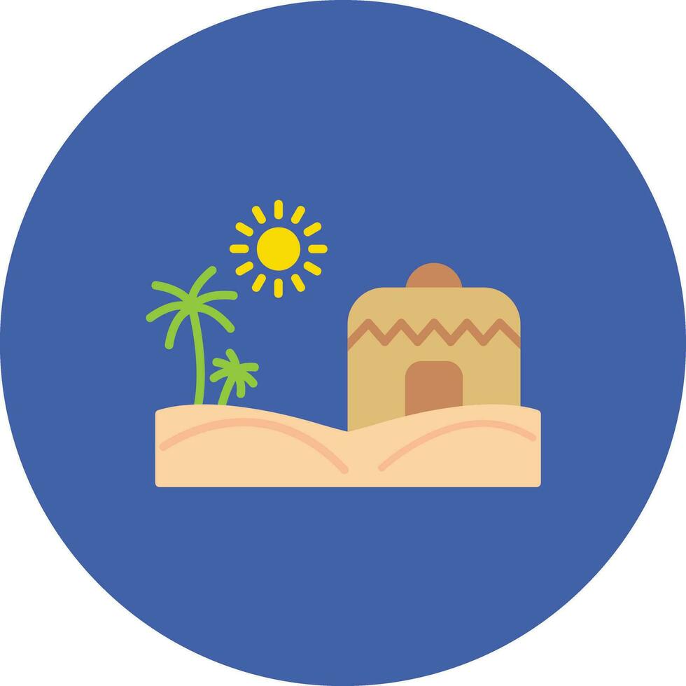 Desert House Vector Icon