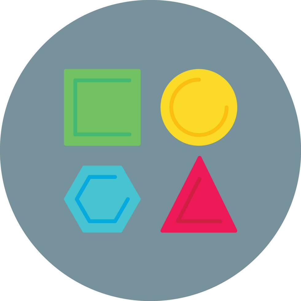 Geometric Shapes Vector Icon