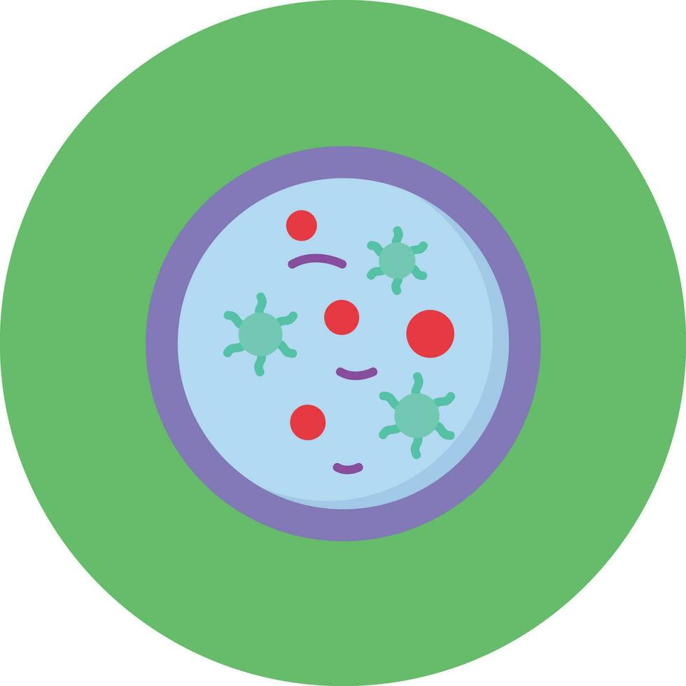 icono de vector de microbiología