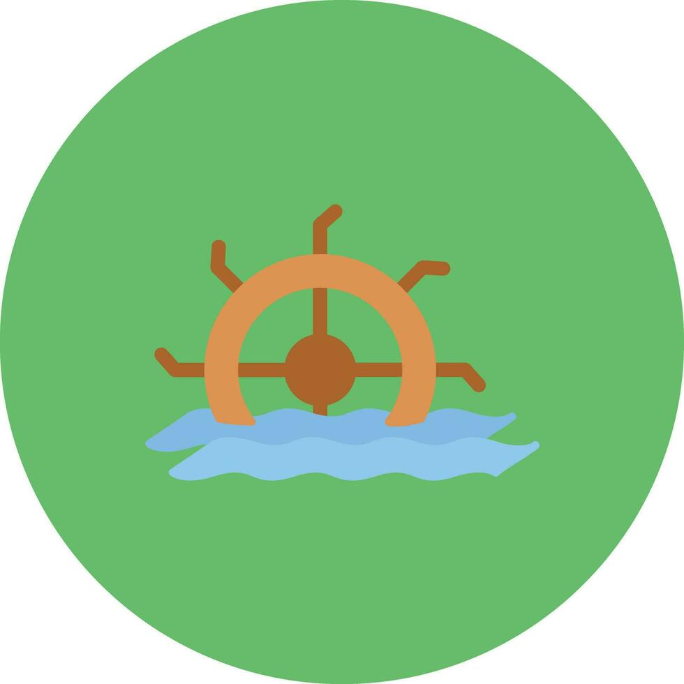 Water Mill Vector Icon