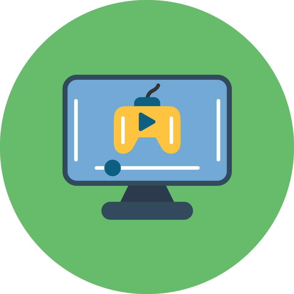 Game Streaming Vector Icon