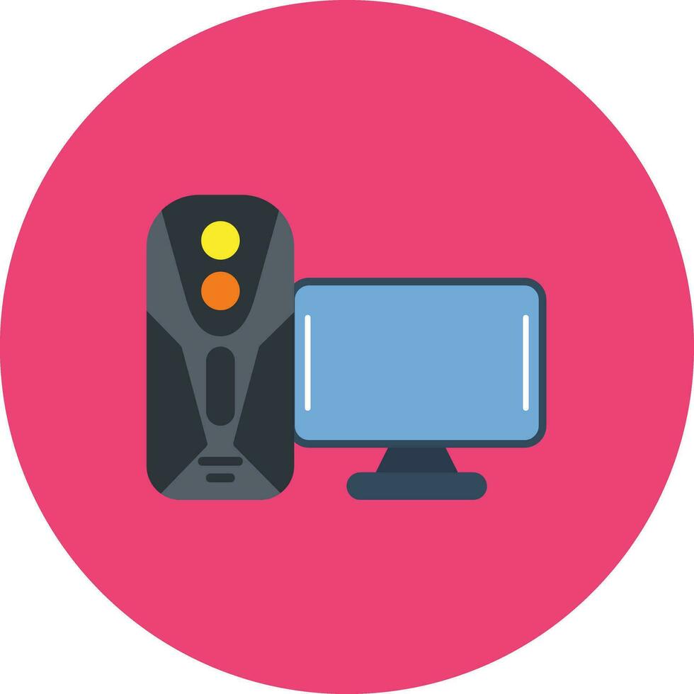 Gaming Pc Vector Icon