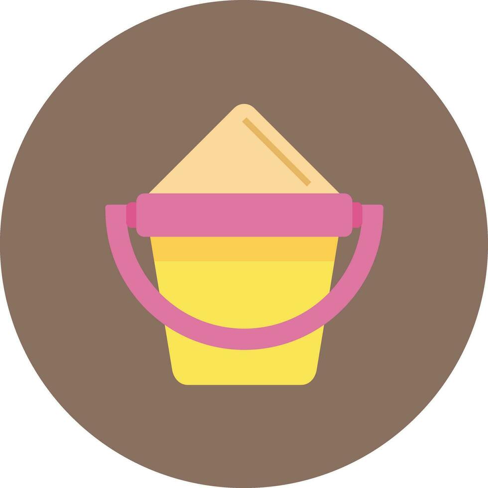 Sand Bucket Vector Icon