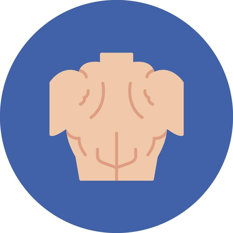 Back Muscle Vector Icon