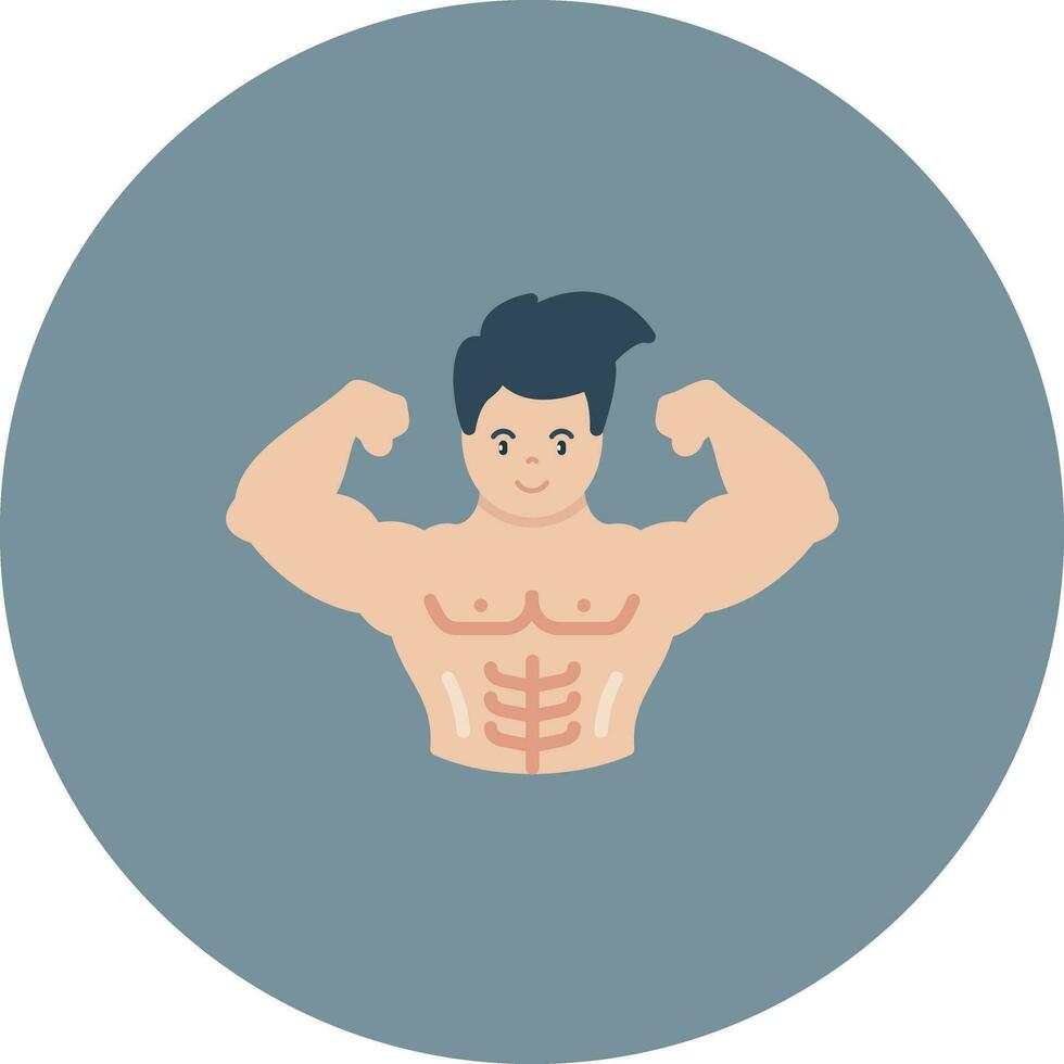 Body Builder Vector Icon