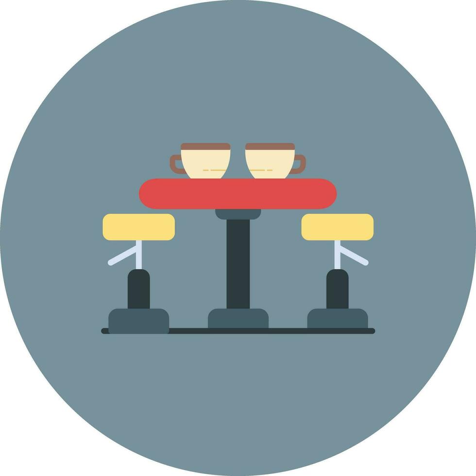 icono de vector de mesa de café