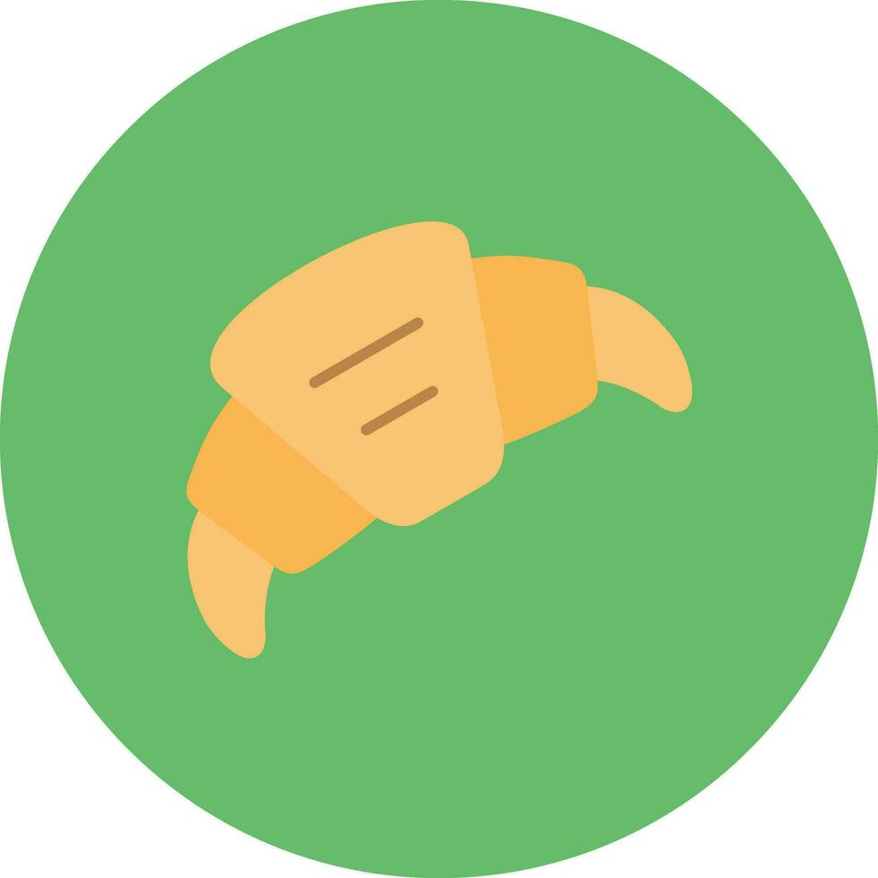 icono de vector de croissant