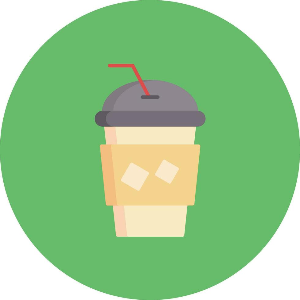 icono de vector de café helado