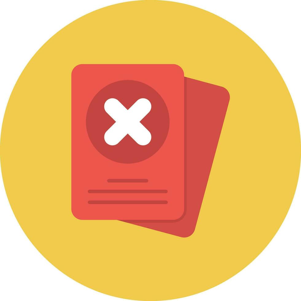 Red Card Vector Icon
