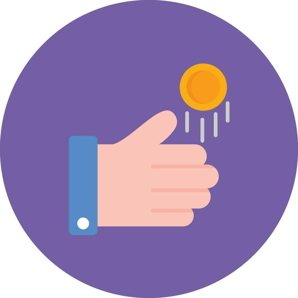 Coin Toss Vector Icon