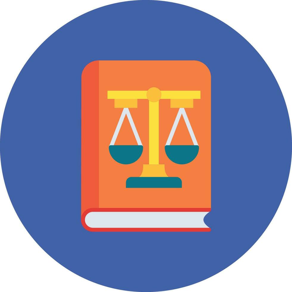 Law Book Vector Icon