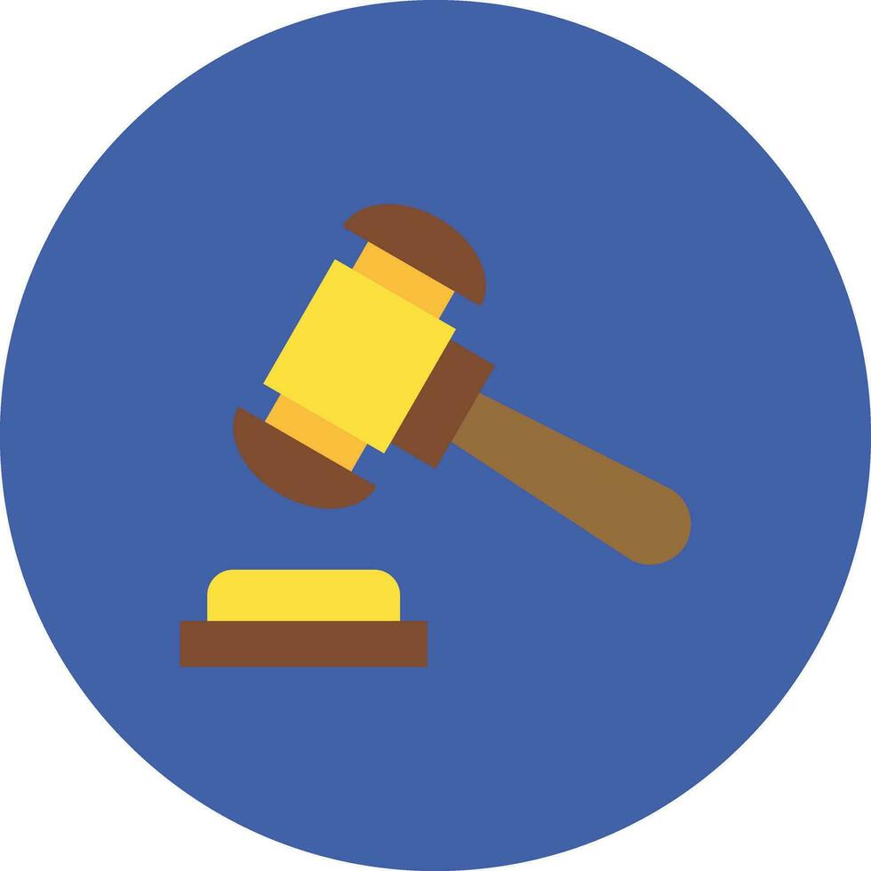 Judge Hammer Vector Icon