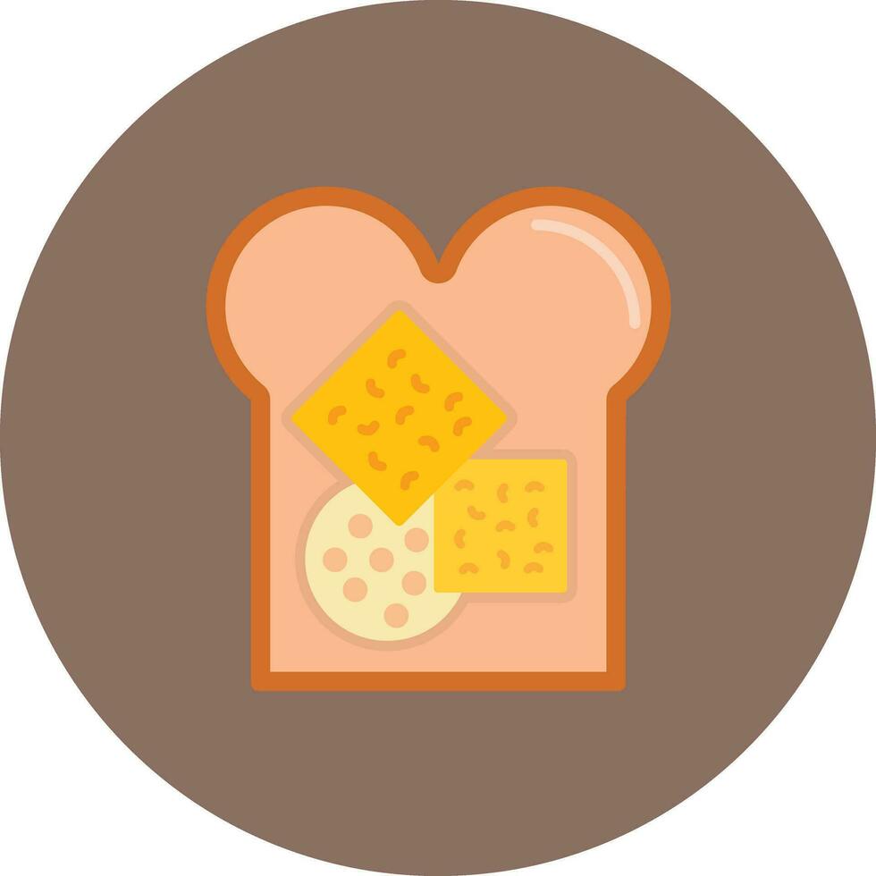 Cheese Bread Vector Icon