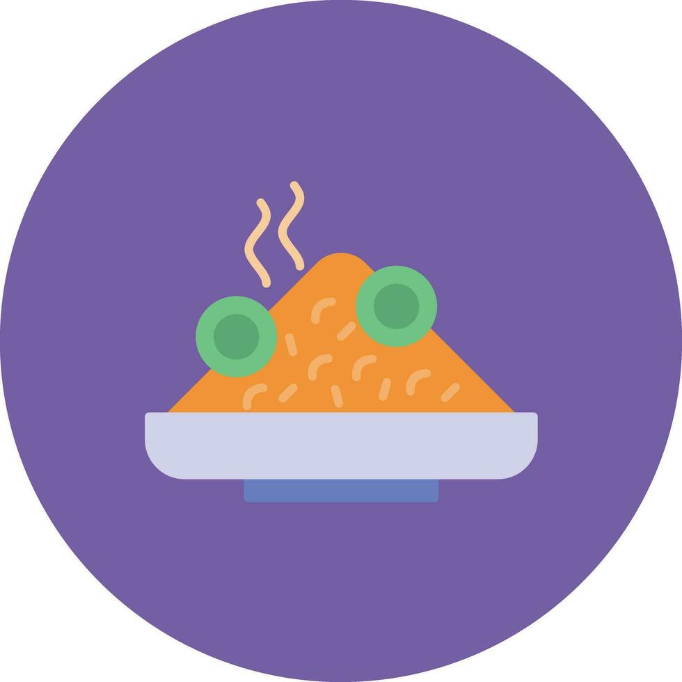 nasi goreng vector icono