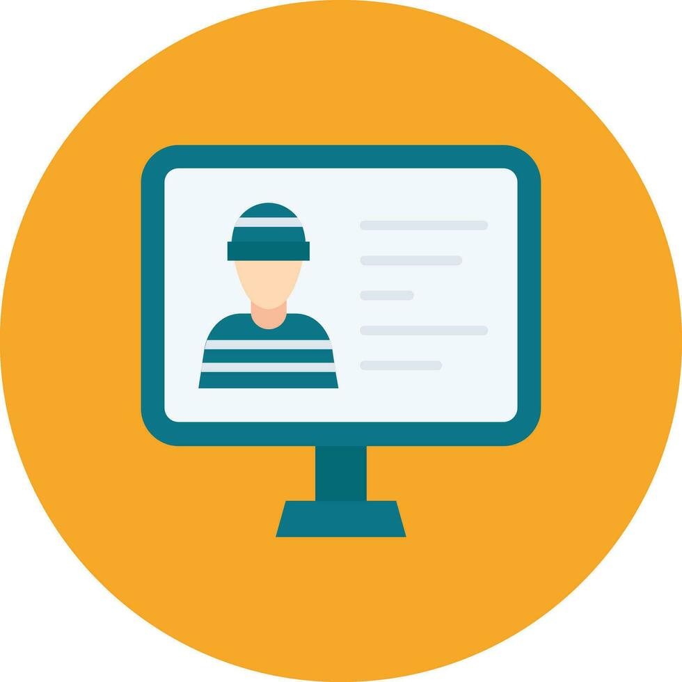 Criminal Database Vector Icon