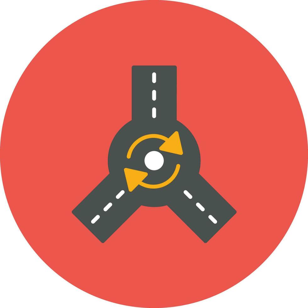 Roundabout Vector Icon