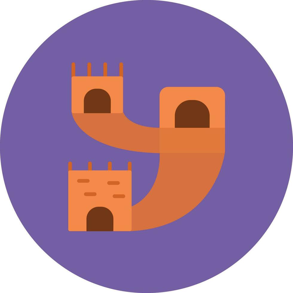 Great Wall Of China Vector Icon