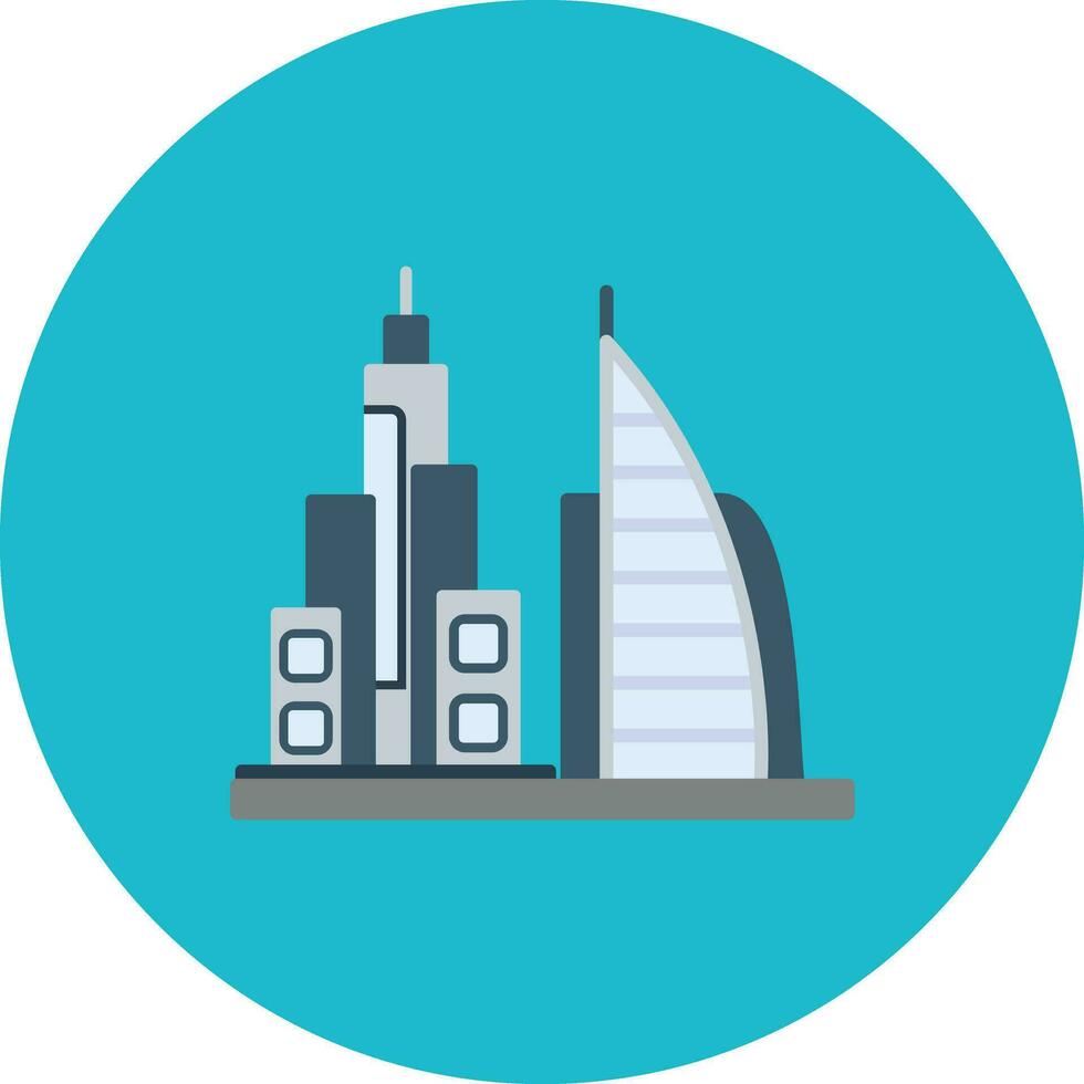 Dubai Scenery Vector Icon