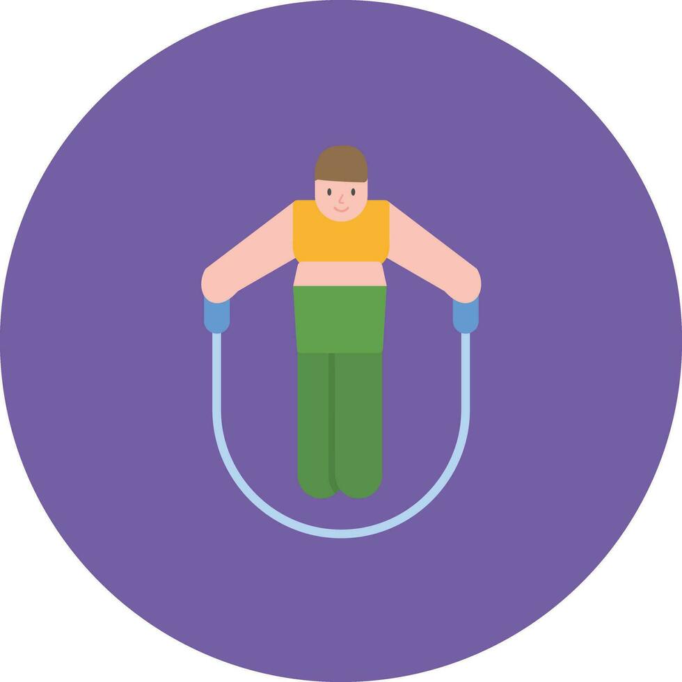 Person skipping rope Vector Icon