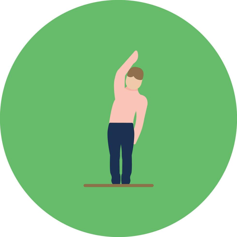 One Arm Bend Left Vector Icon