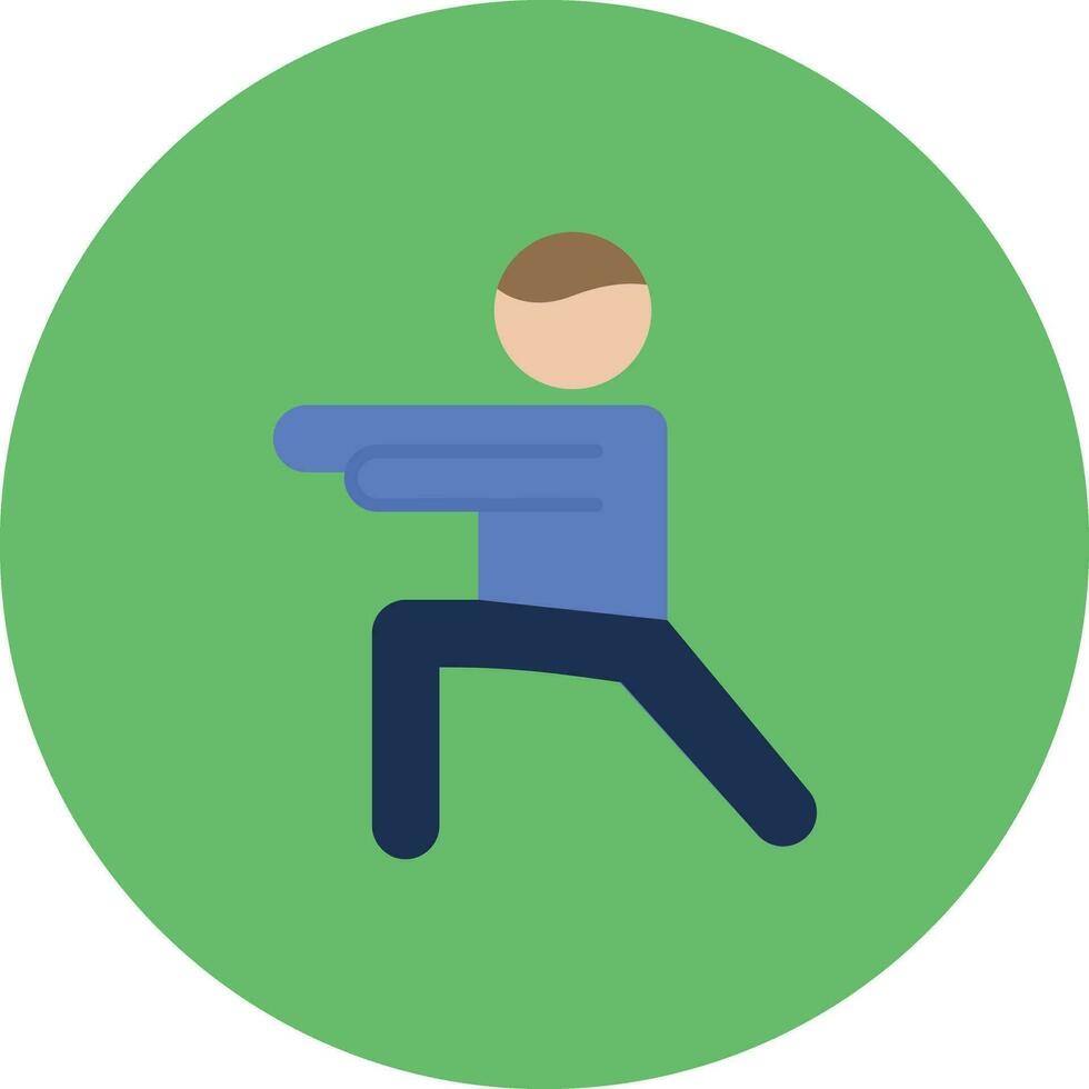 Warrior Pose Vector Icon