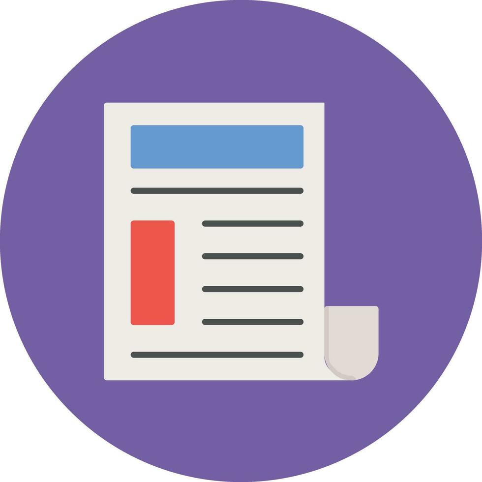 Newspaper Vector Icon