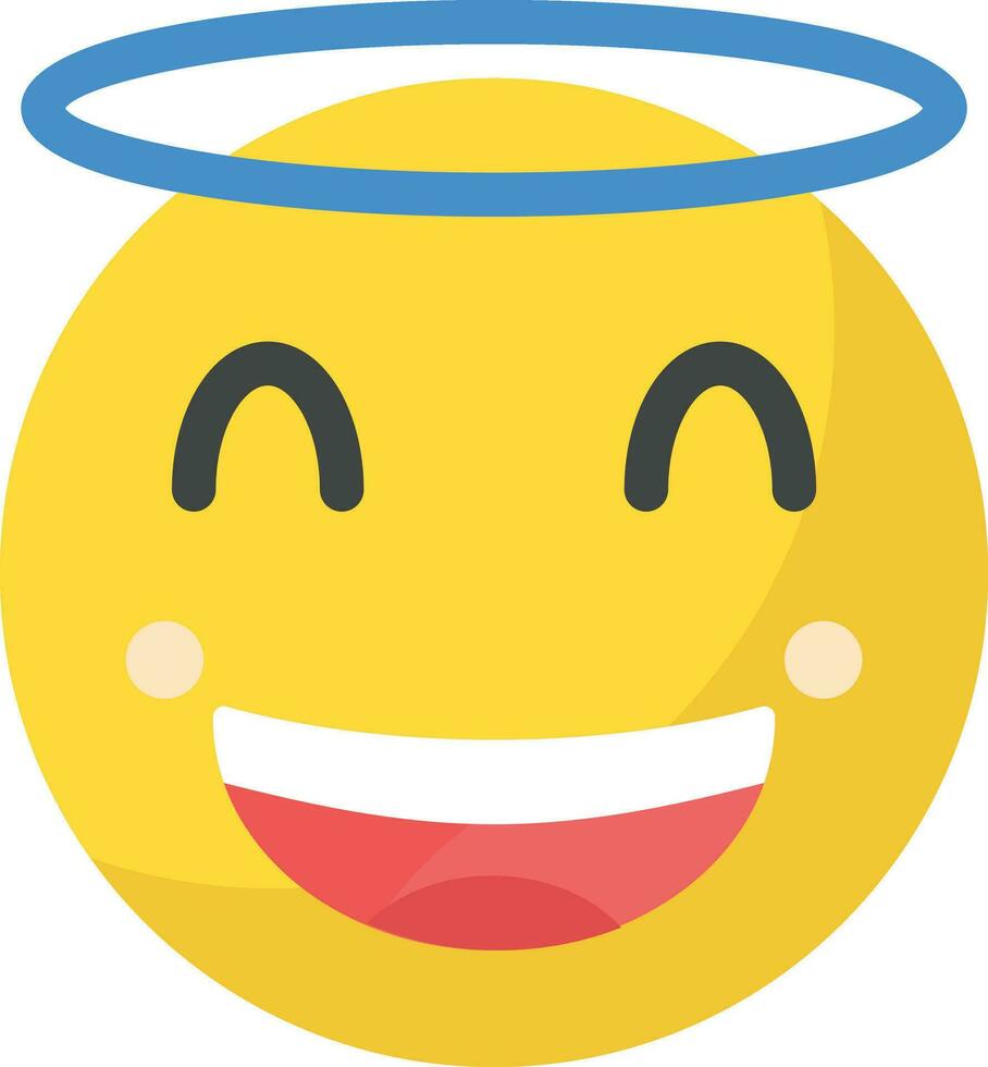 Smiling Face with Halo Vector Icon