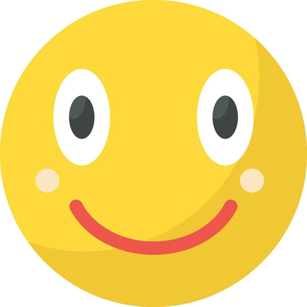 sonriendo cara con sonriente ojos vector icono