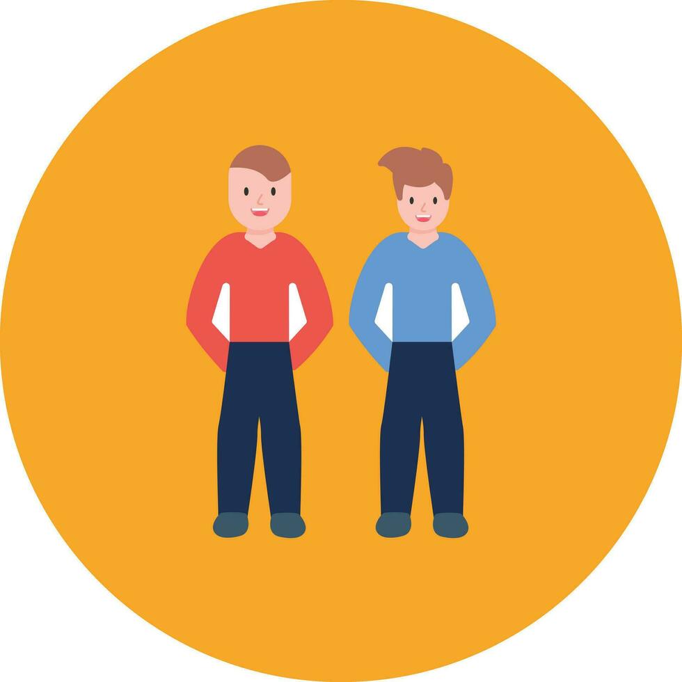 Friends Standing Vector Icon