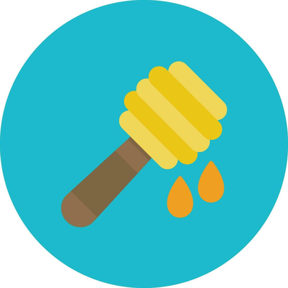 Honey Dipper Vector Icon