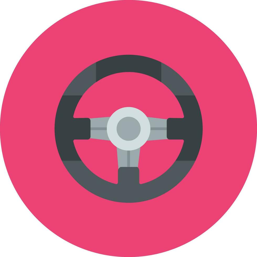 Steering Wheel Vector Icon