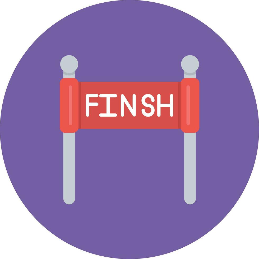 Finish Line Vector Icon
