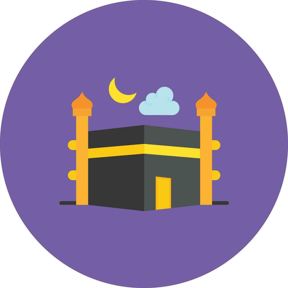 icono de vector de kaaba