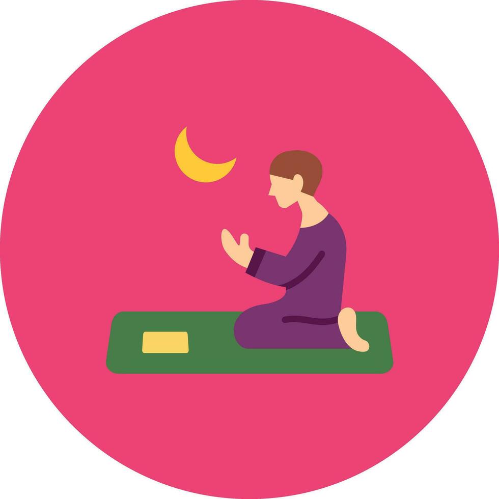 Muslim Dua Vector Icon
