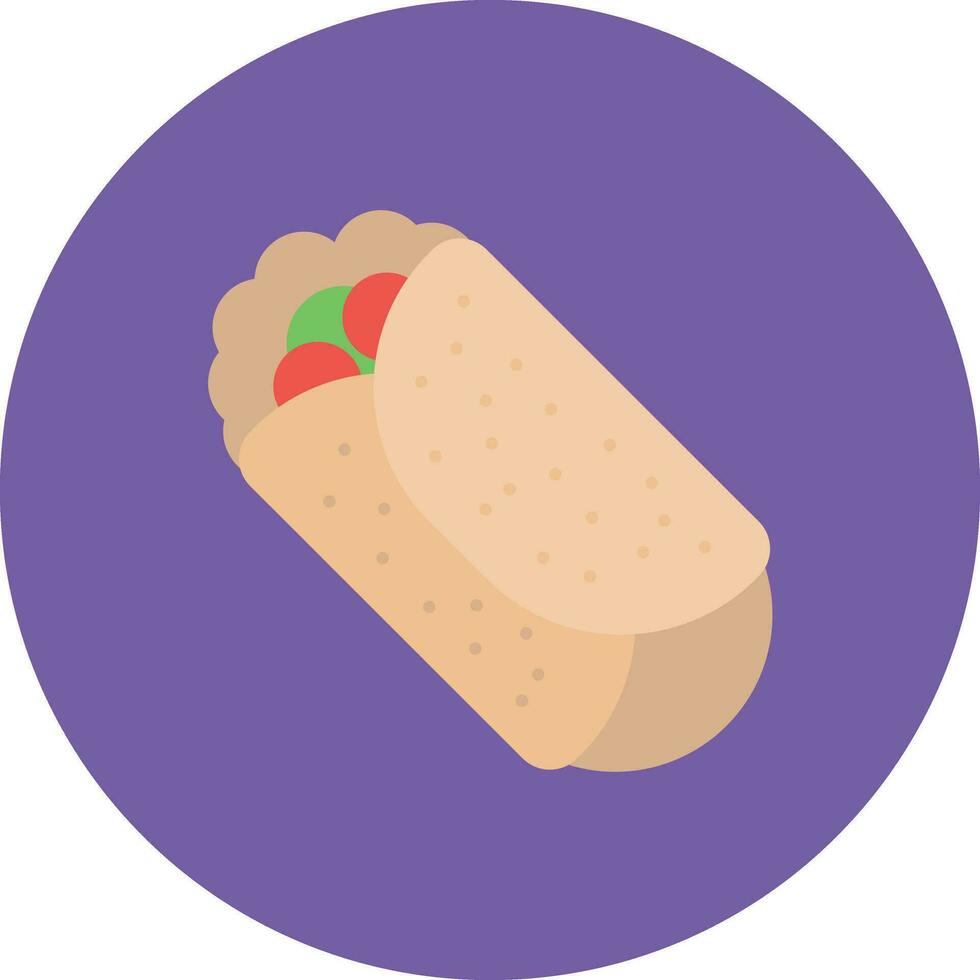 burrito vector icono