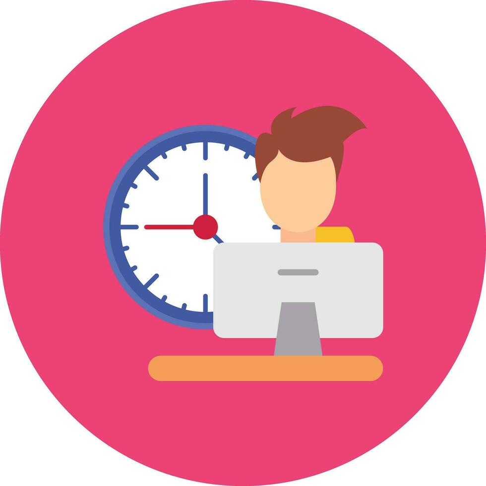 Work Time Vector Icon