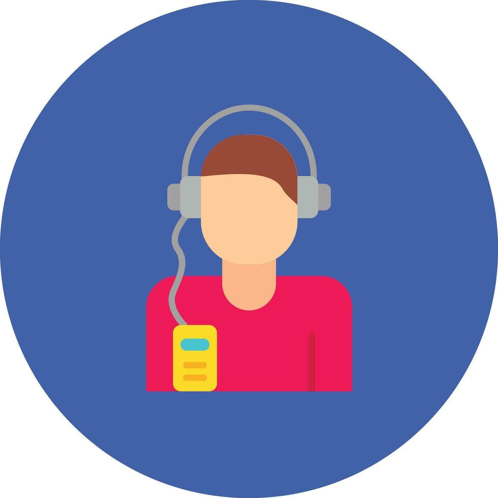 Listening Music Vector Icon